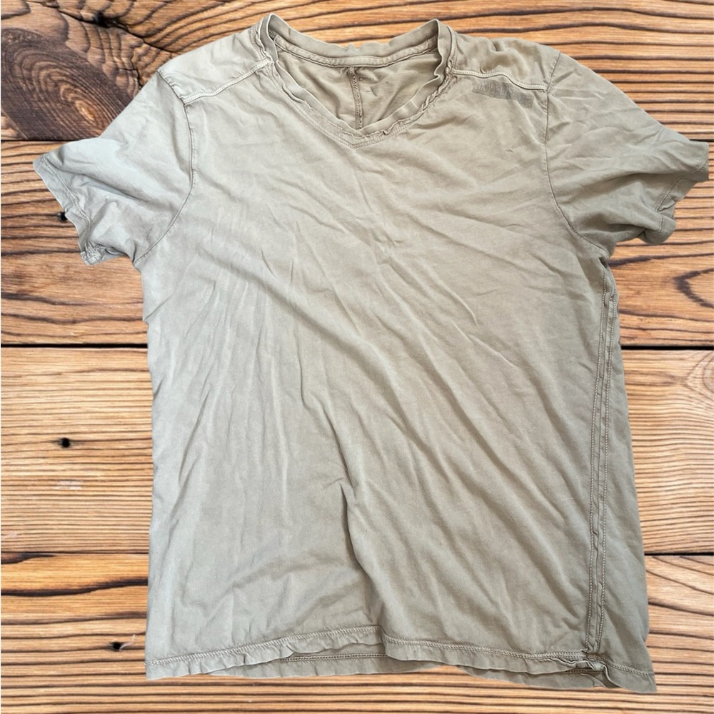 Tan Casual V-Neck